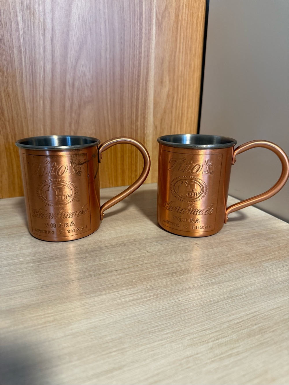Tito’s Copper Moscow Mule Mugs Set of 2